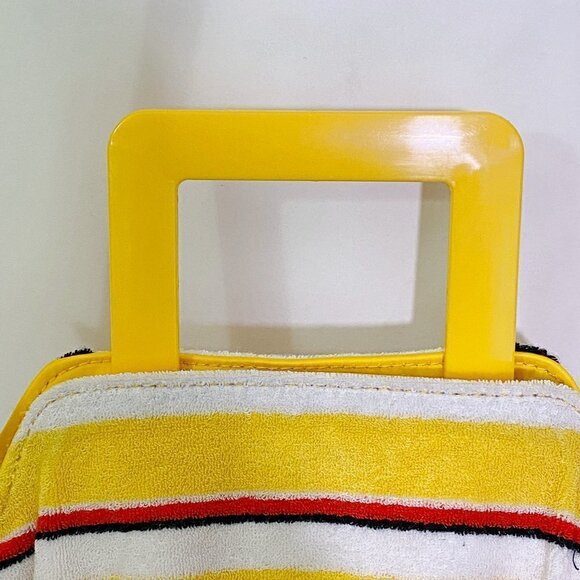 Solid&Striped Mini Summer Tote Yellow White NWOT - Picture 7 of 12